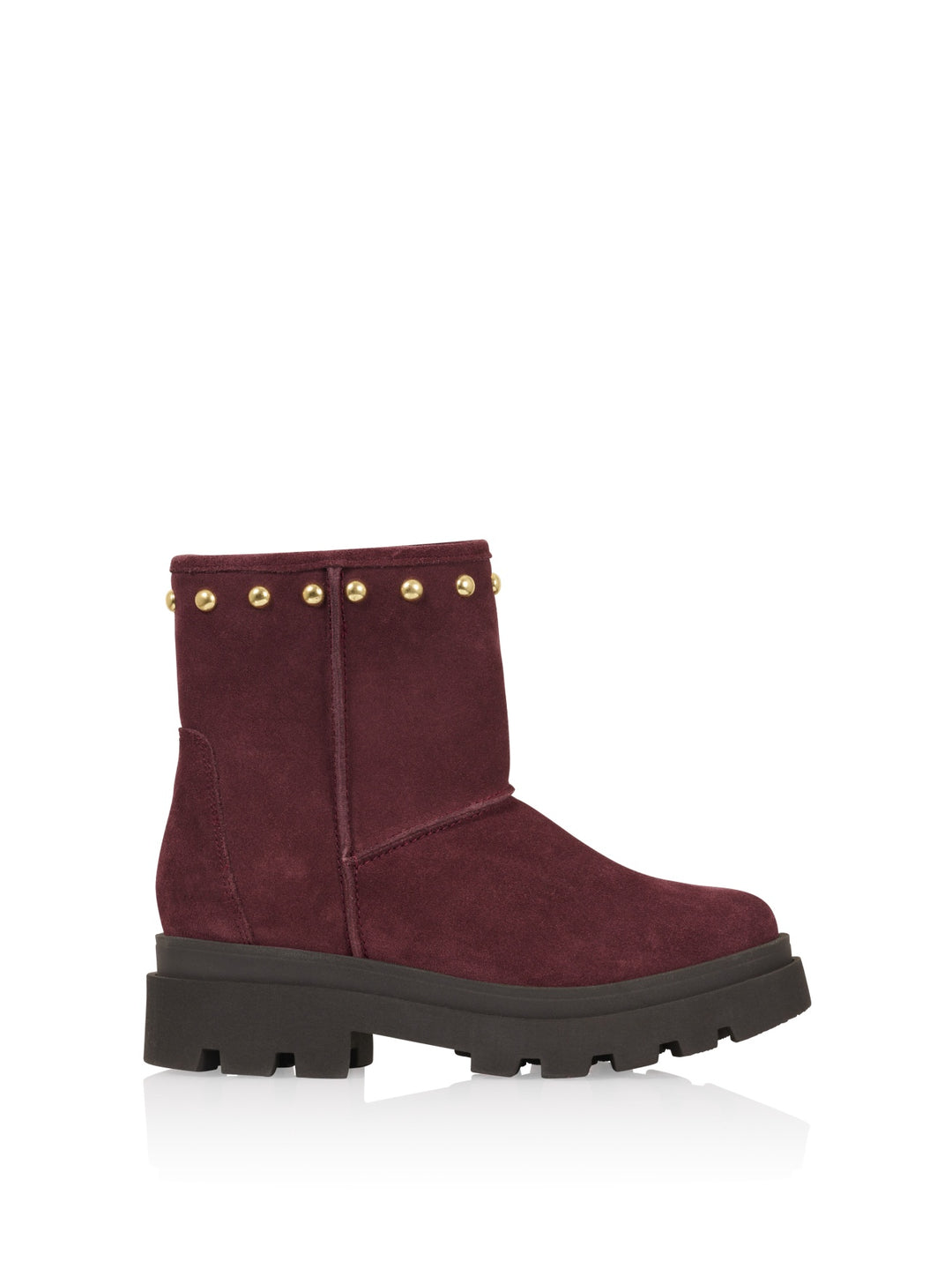 Holm laars bordeaux met studs
