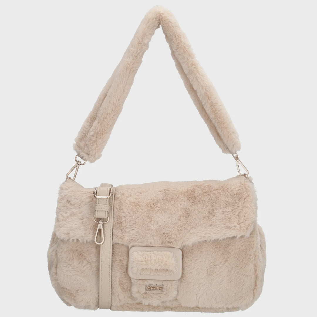 Charm london alaska schoudertas creme