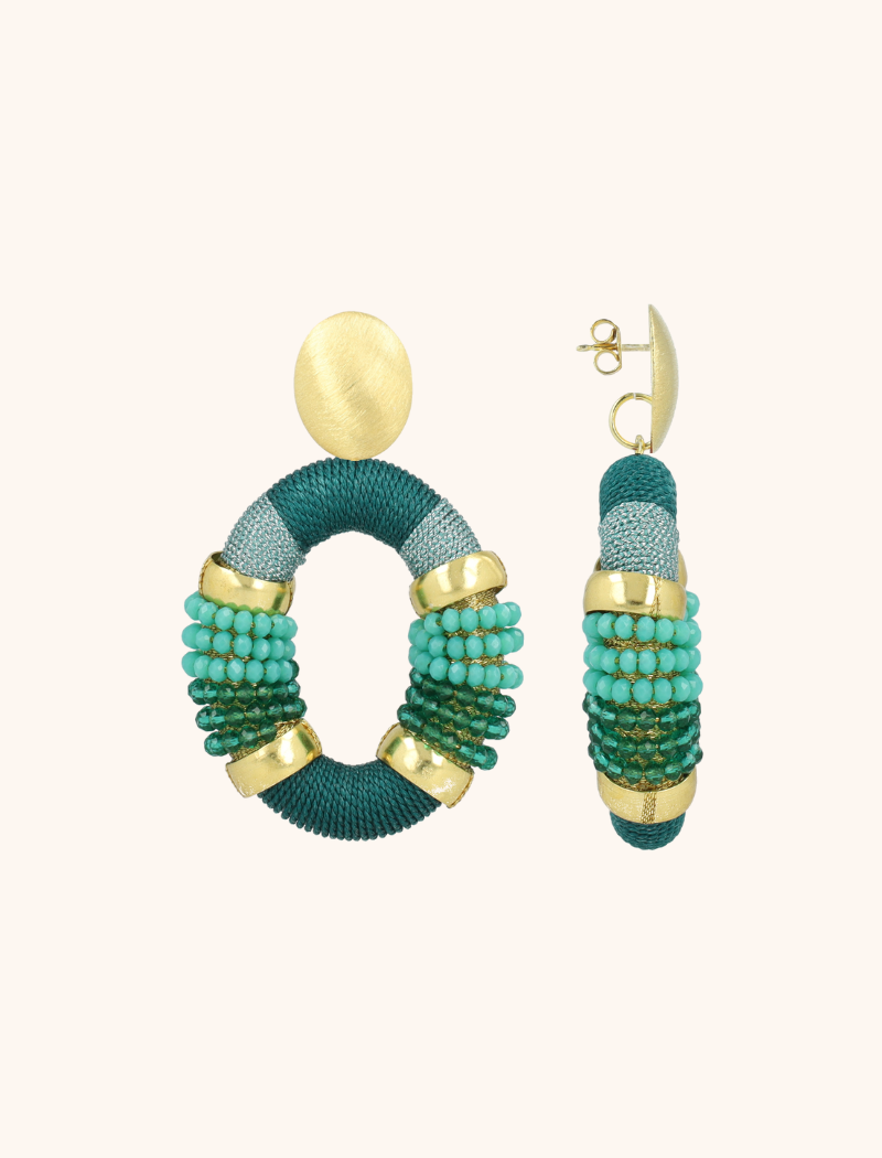 GROENE OORBELLEN YARA COMBI OVAL L PREMIUM