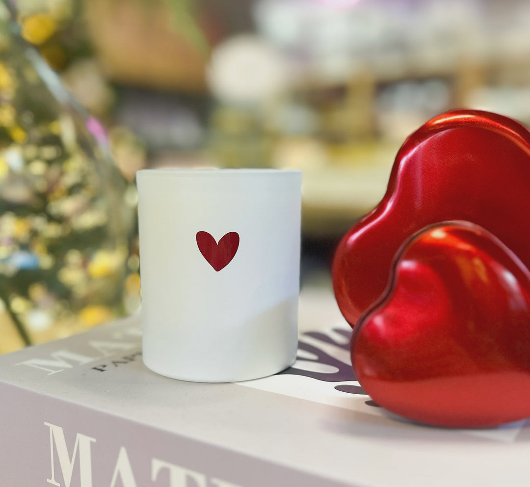 Geurkaars in glas 'Happy Valentine'
