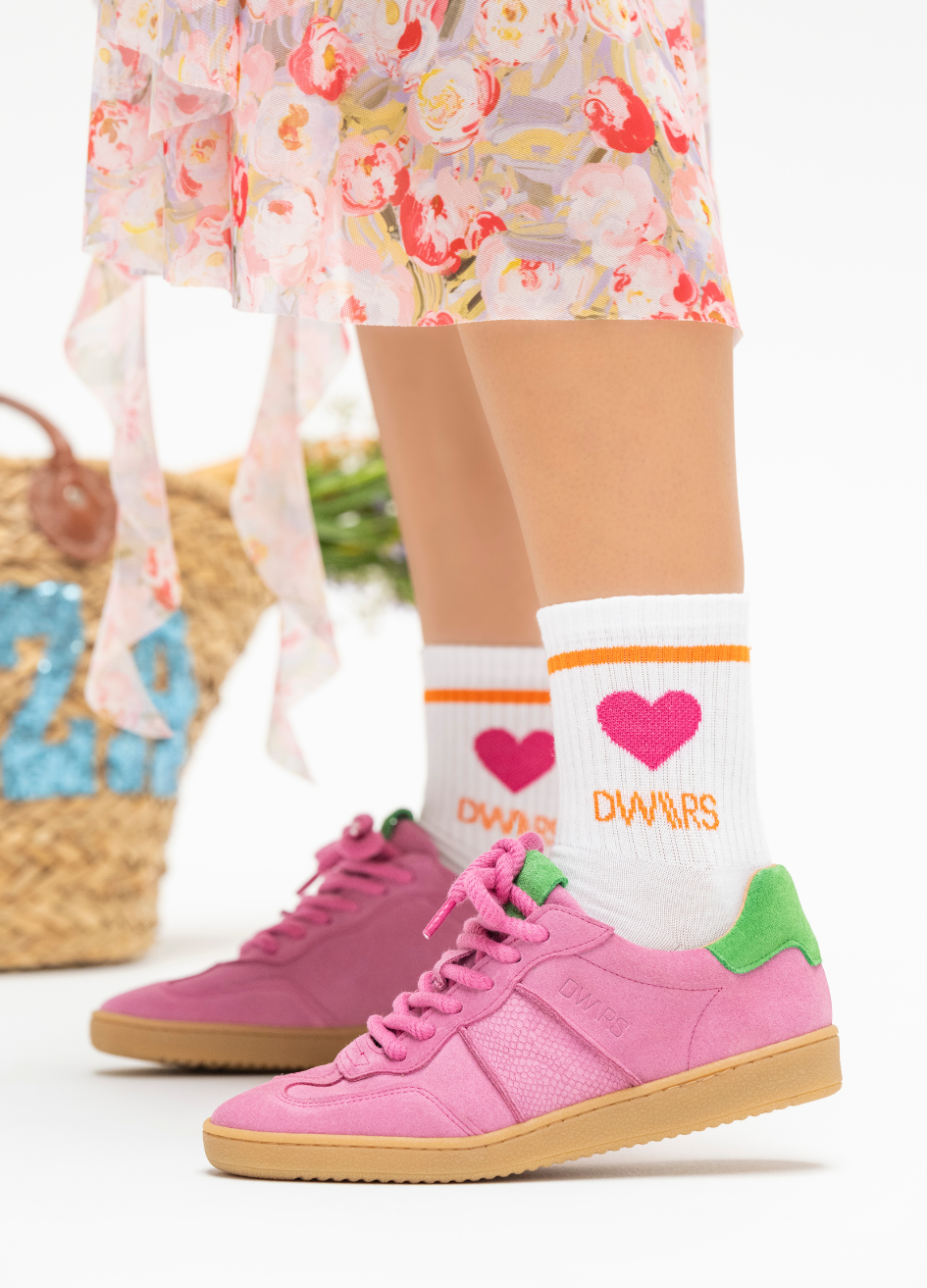LYLA SOCKS white orange