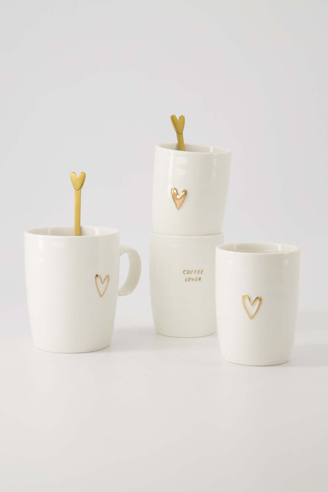 koﬃemok hartje wit/goud