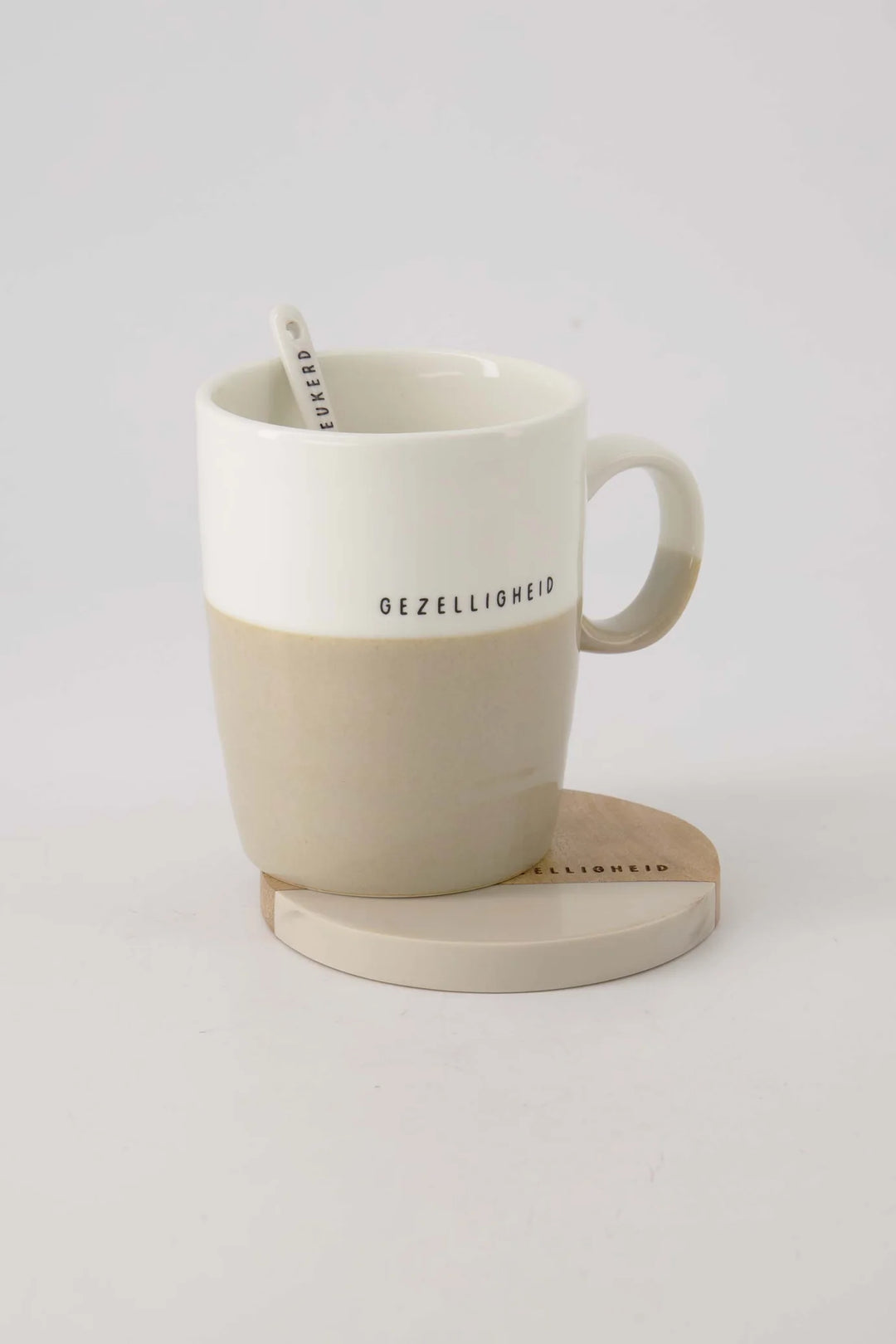 Theemok Gezelligheid Wit/Zand