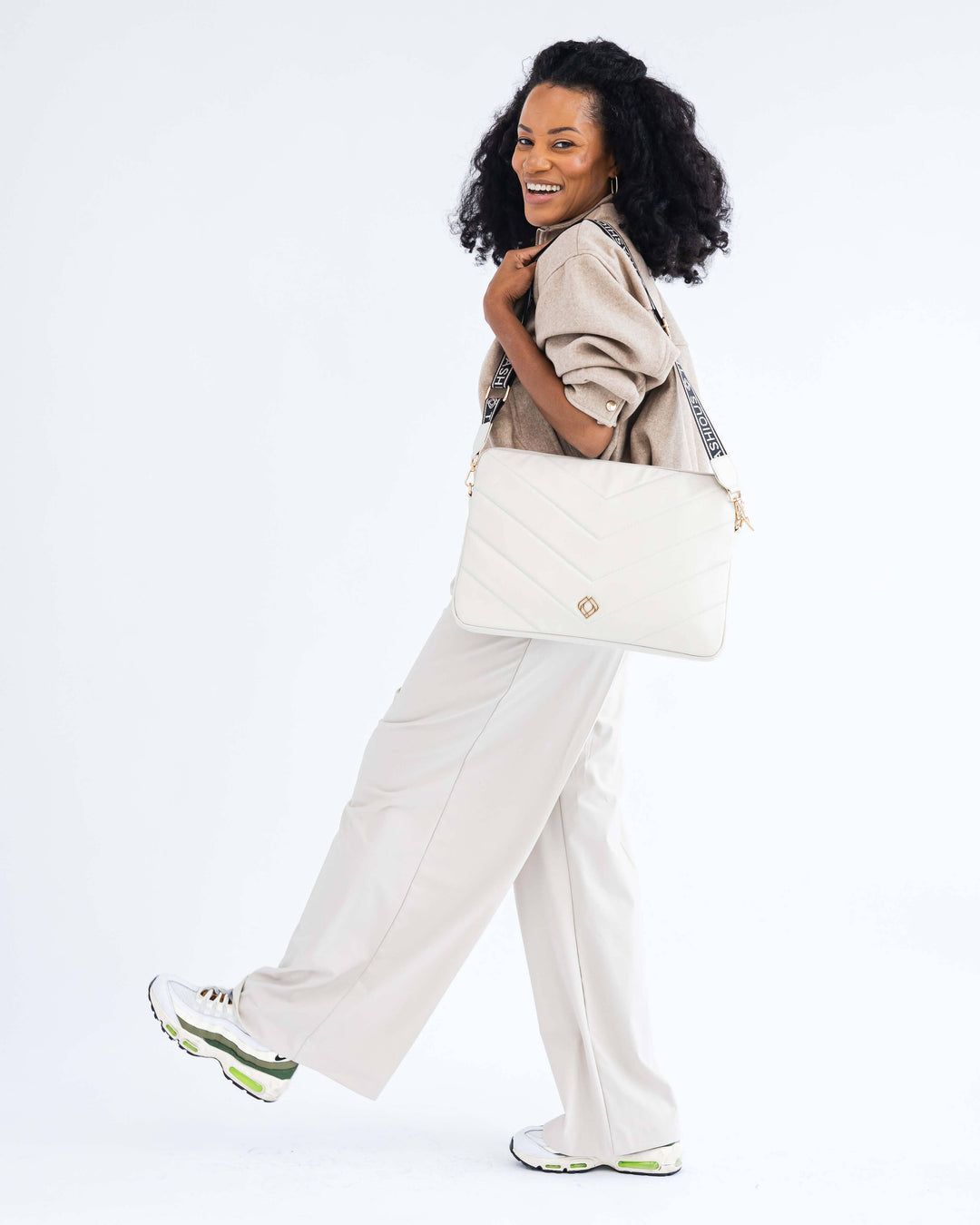 Laptop Sleeve Ambition Apple Leather Off White