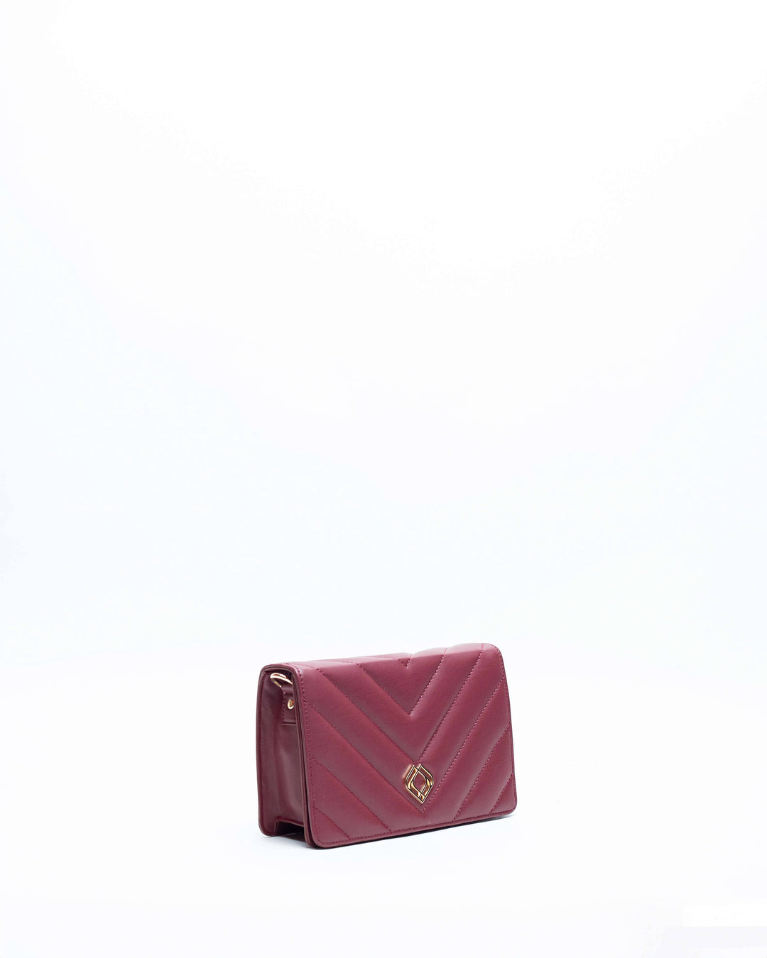Clutch Diva Apple Leather Burgundy