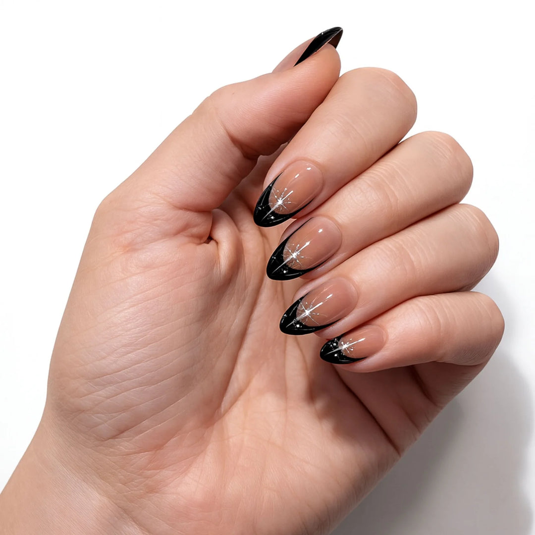 Freaky Nails Midnight Melt Black Ombre Press-On Nagels
