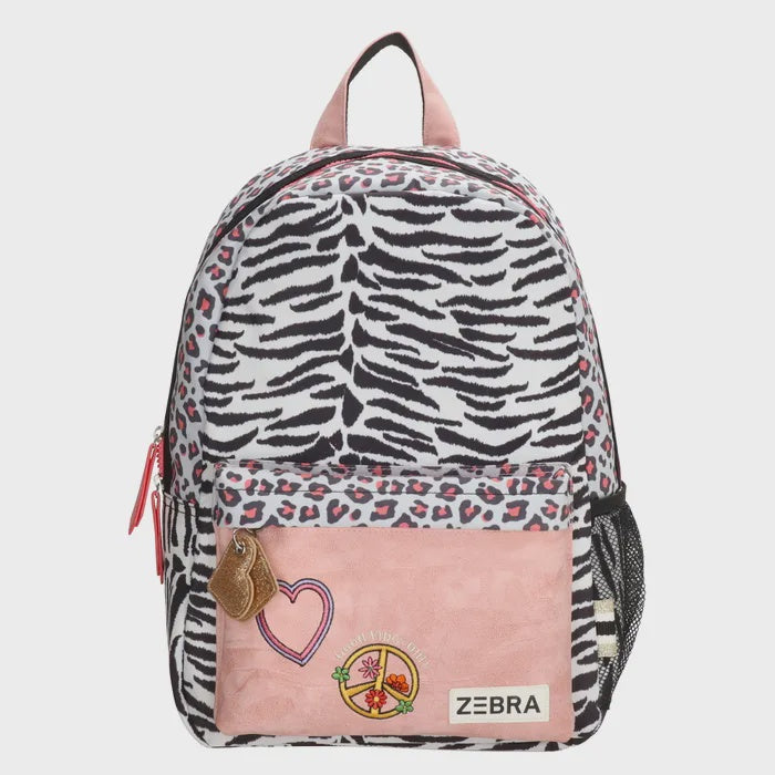 Zebra trends girls rugzak rose
