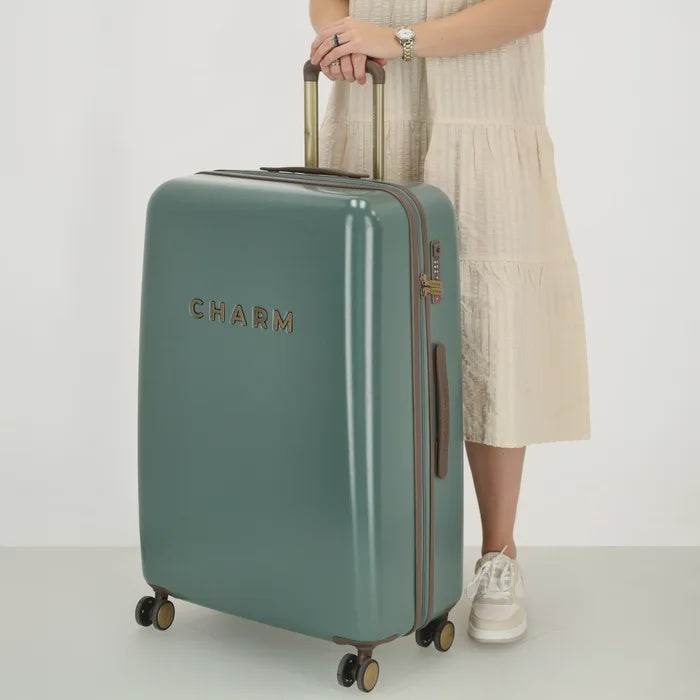 Charm london capetown koffer groot Donkergroen