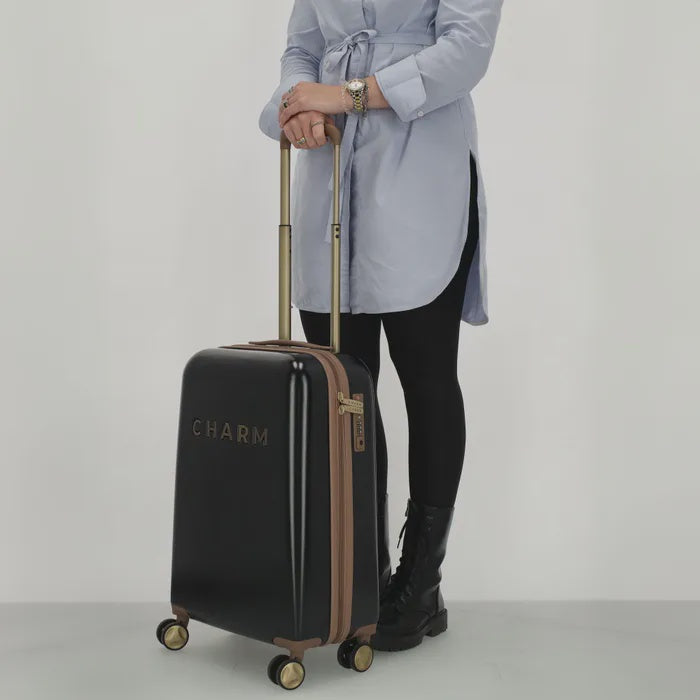 Charm london capetown koffer handbagage zwart