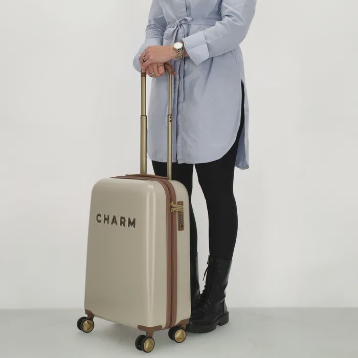 Charm london capetown koffer handbagage beige
