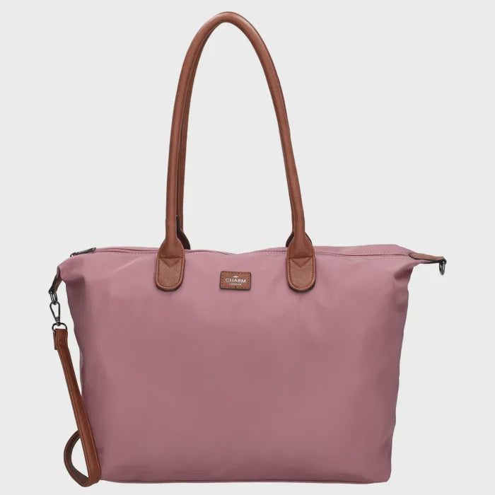 Charm London Buckingham Schoudertas 15,6 inch oudpaars