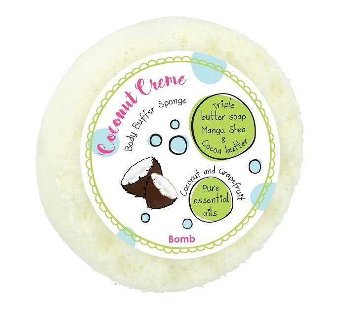 Coconut Creme 190gr Body Buffer Shower Sponge