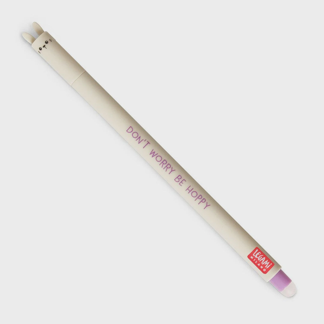 "Don't Worry Be Hoppy" Bunny Erasable Gel Pen