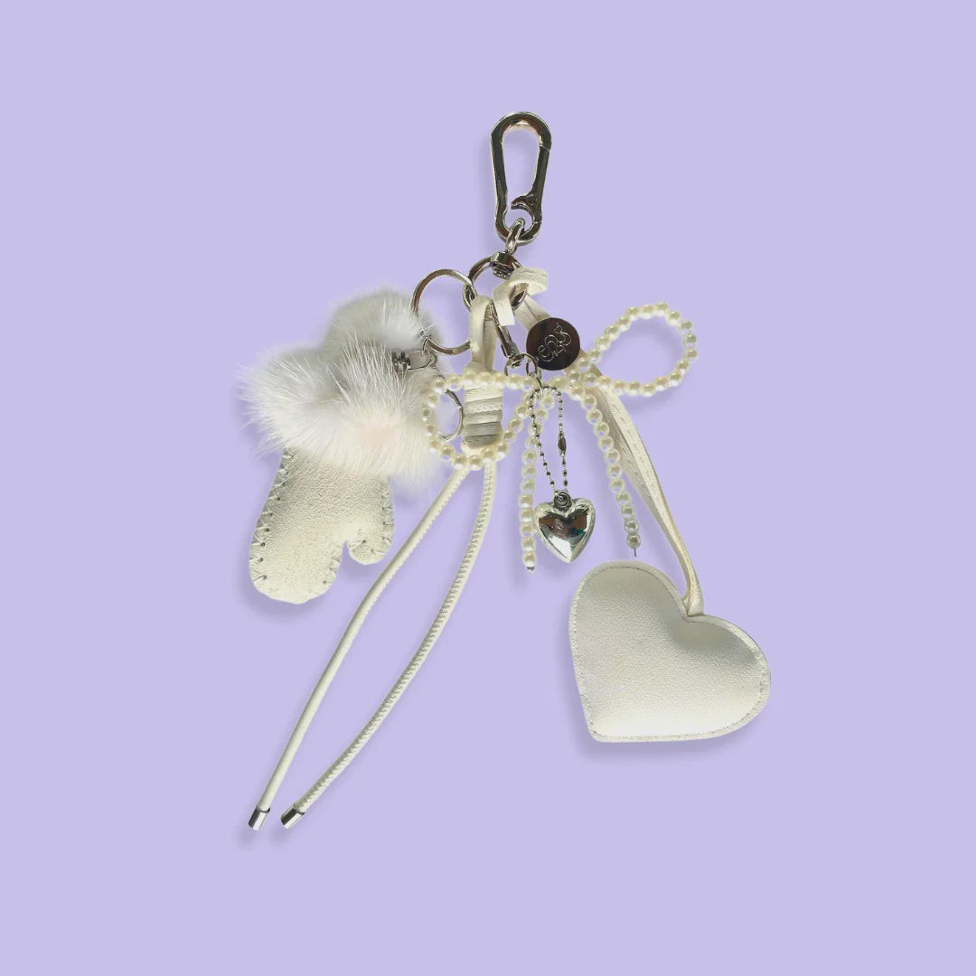 BagCharm Shouïa witte handschoen