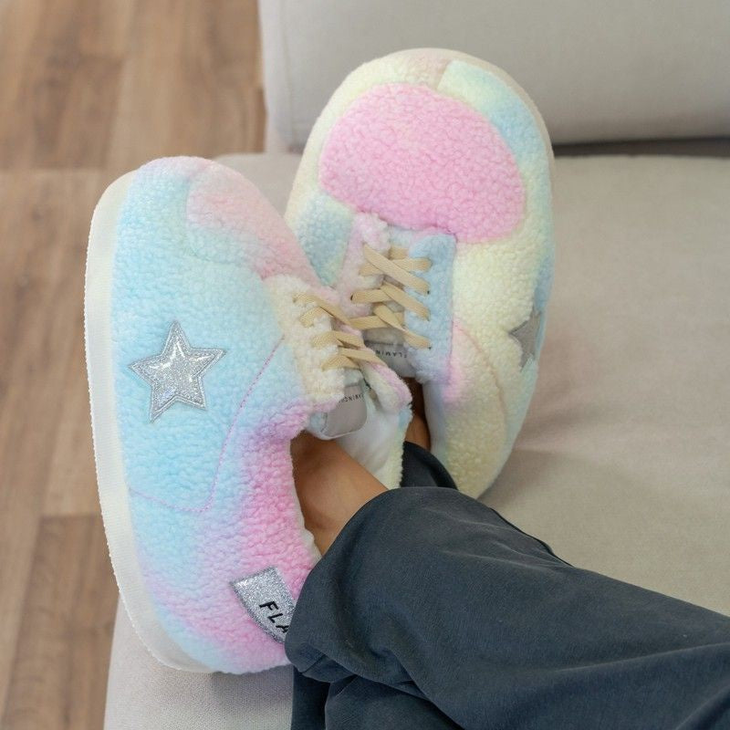 CANDY Giant multicoloured teddy home shoes