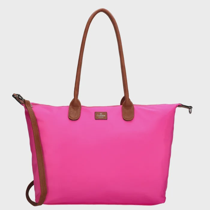 Charm London Buckingham Schoudertas fuchsia