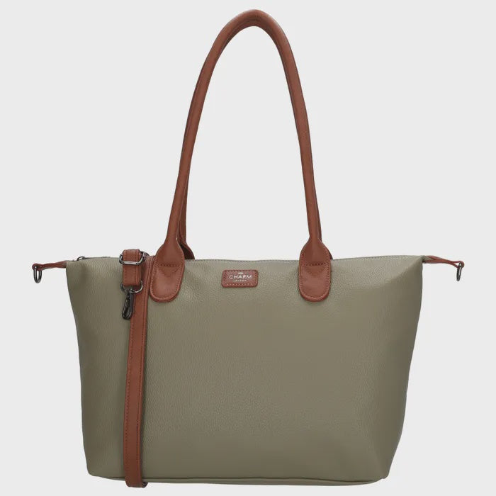 Charm london buckingham palace shopper 029 Olijfgroen