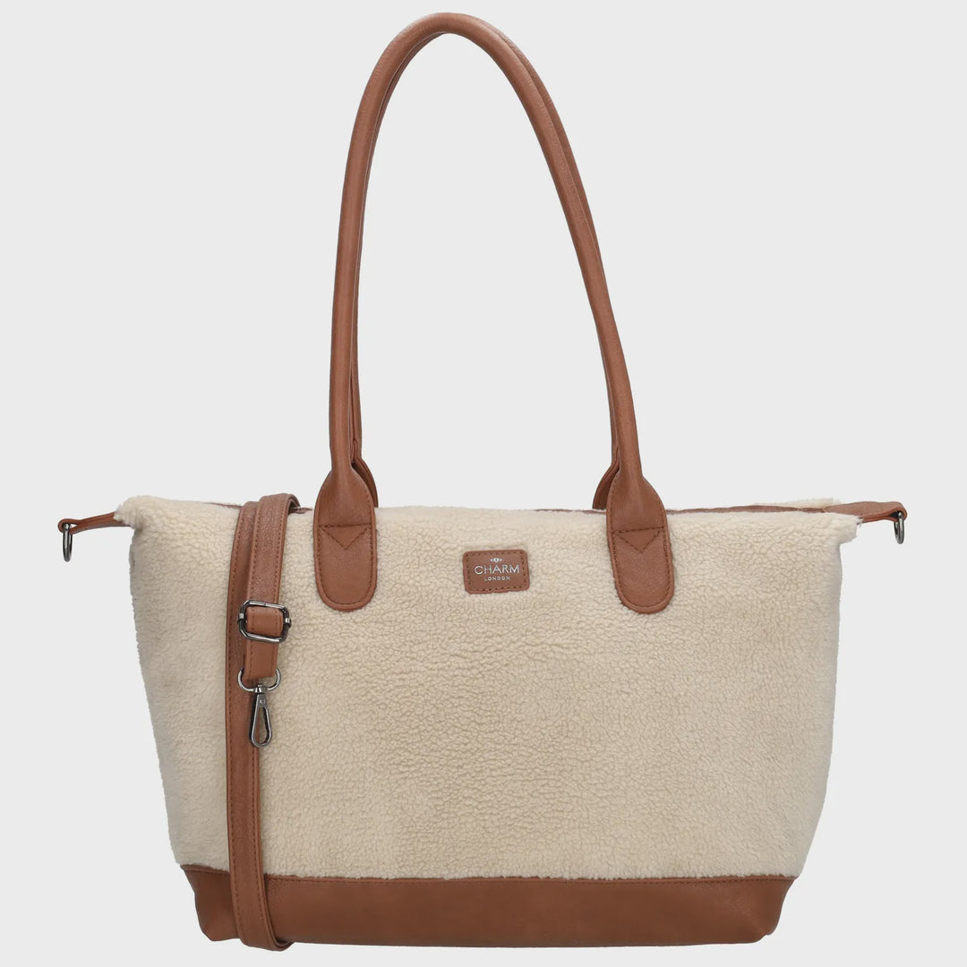 Charm london buckingham teddy schoudertas Beige