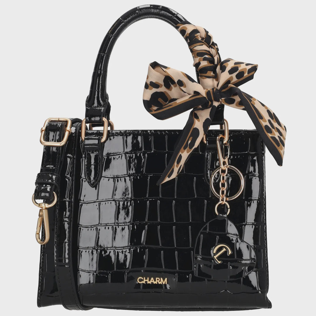 W01385001 Charm london knightsbridge handtas zwart