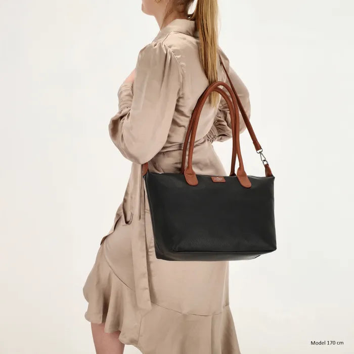 Charm london buckingham palace shopper Zwart / Cognac