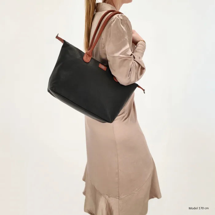 Charm london buckingham palace shopper Zwart / Cognac