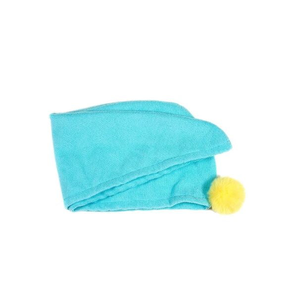 Cheesecake 1Pc Hair Drying Towel Pompom - Blue