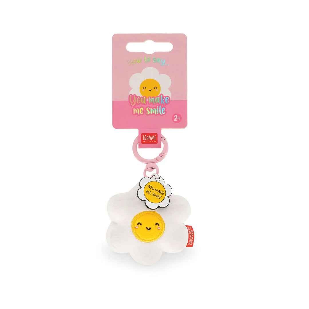 Daisy Plush Key Ring - Tiny Super Soft!