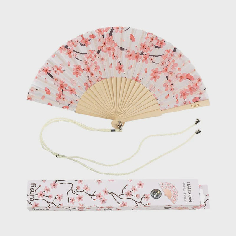 Fan wood & textile - Sakura