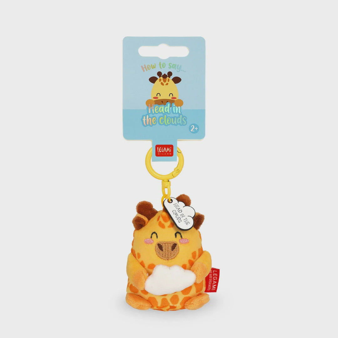 Giraffe Plush Key Ring - Tiny Super Soft