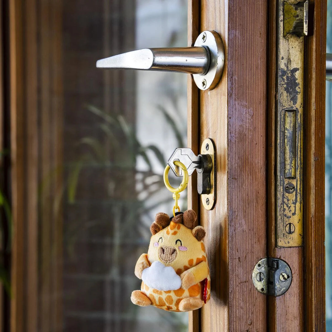 Giraffe Plush Key Ring - Tiny Super Soft