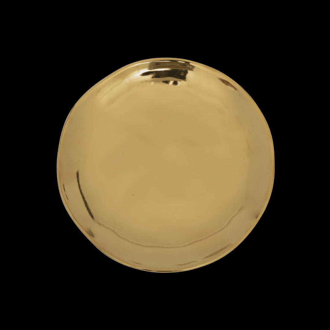 Good Morning plate gold. Ø14 cm