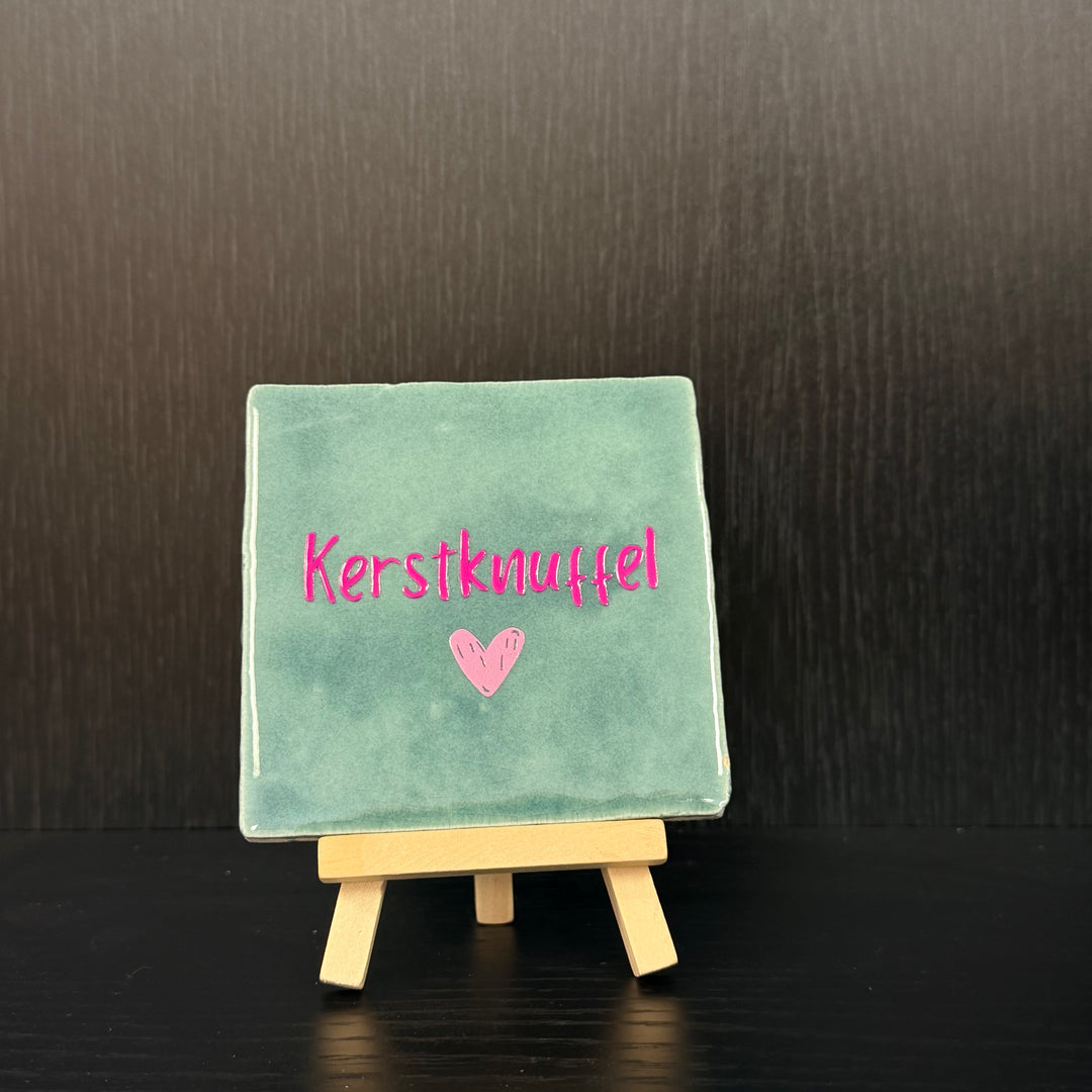 Tegeltje met houder 4