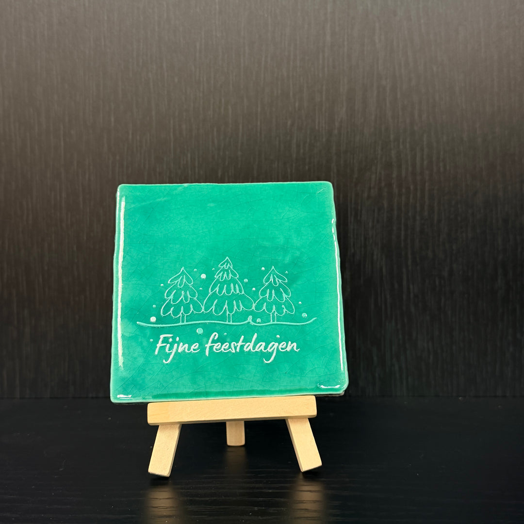 Tegeltje met houder 3