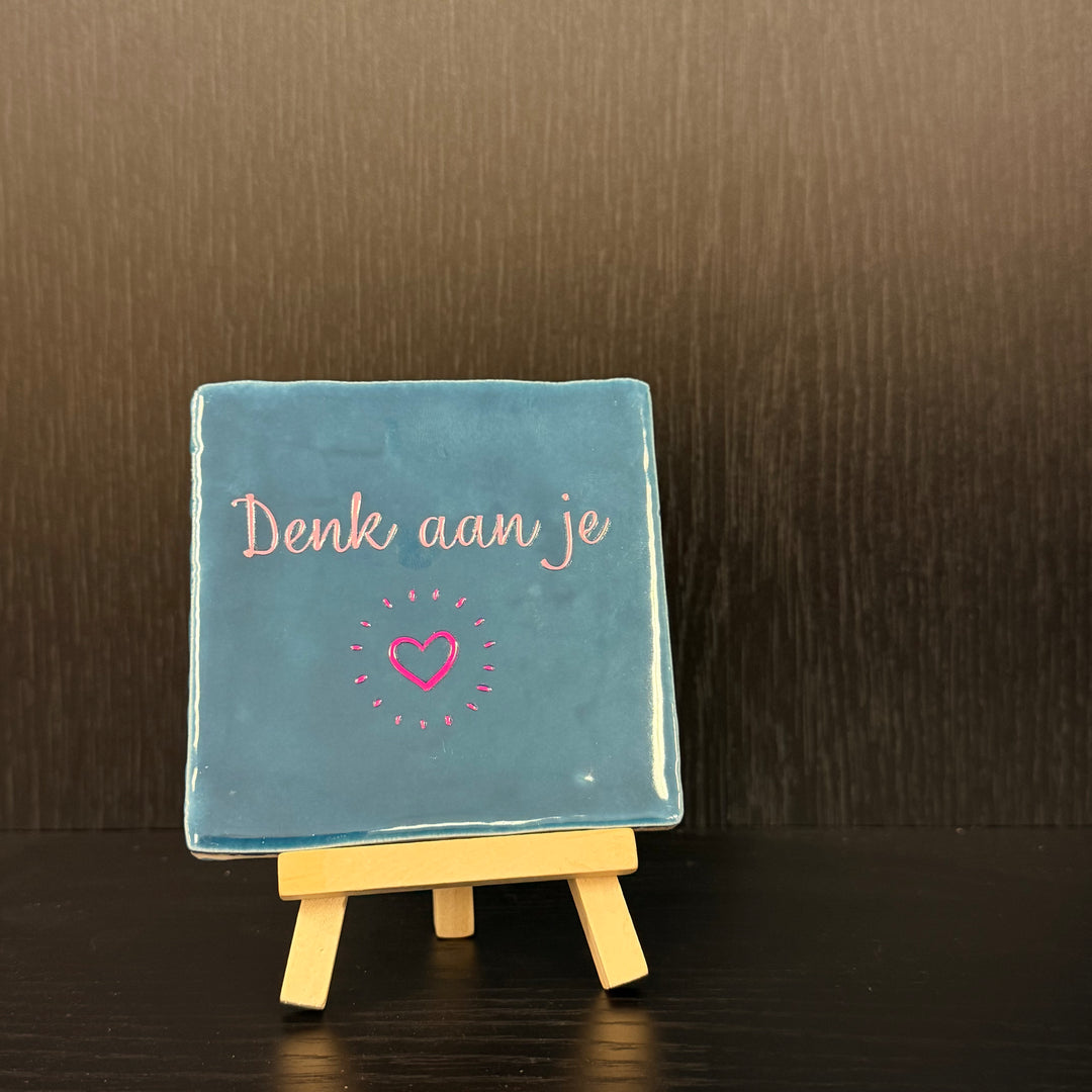 Tegeltje met houder 5