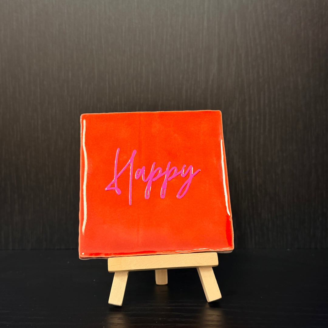 Tegeltje met houder 7