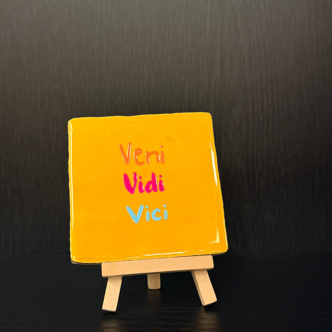 Tegeltje met houder 8