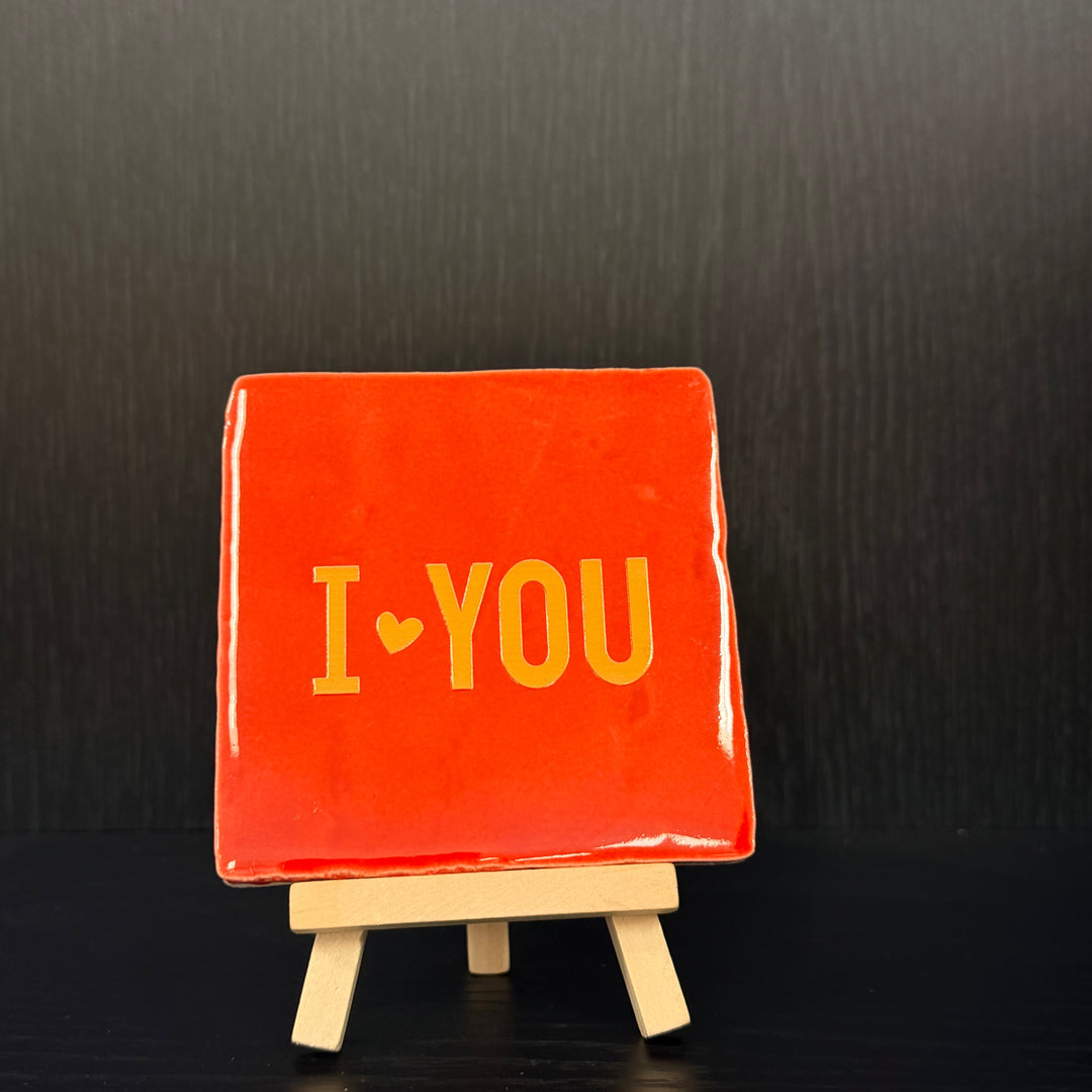 Tegeltje met houder 9