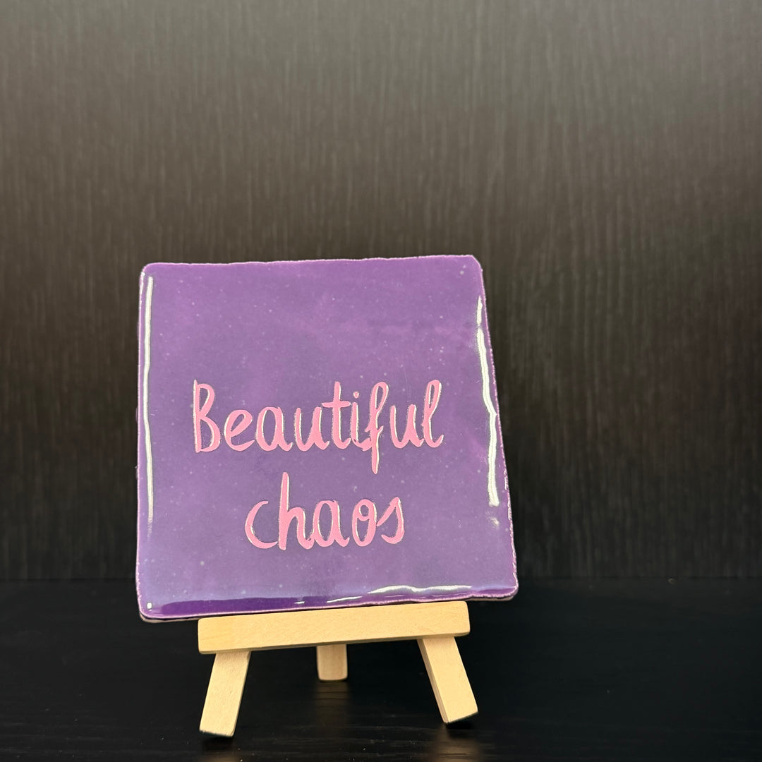 Tegeltje met houder 10