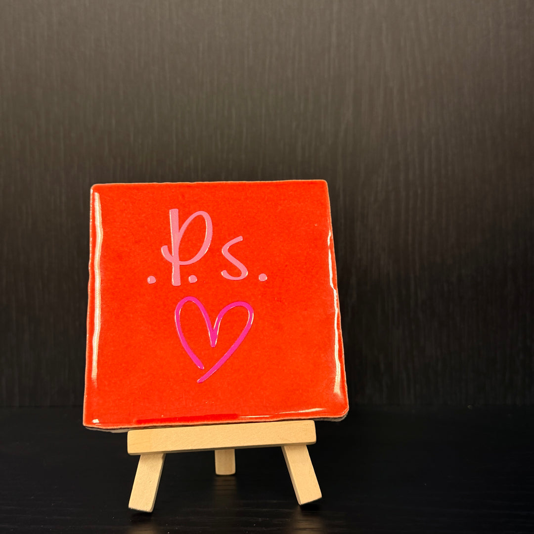 Tegeltje met houder 11