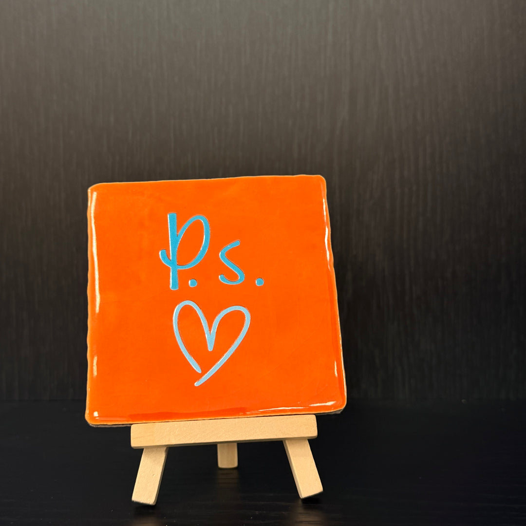 Tegeltje met houder 12