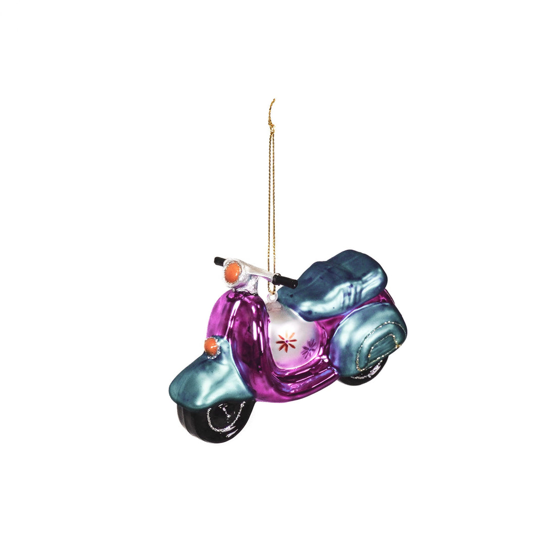 Kersthanger - Scooter - Glas - 11,5x5x8cm