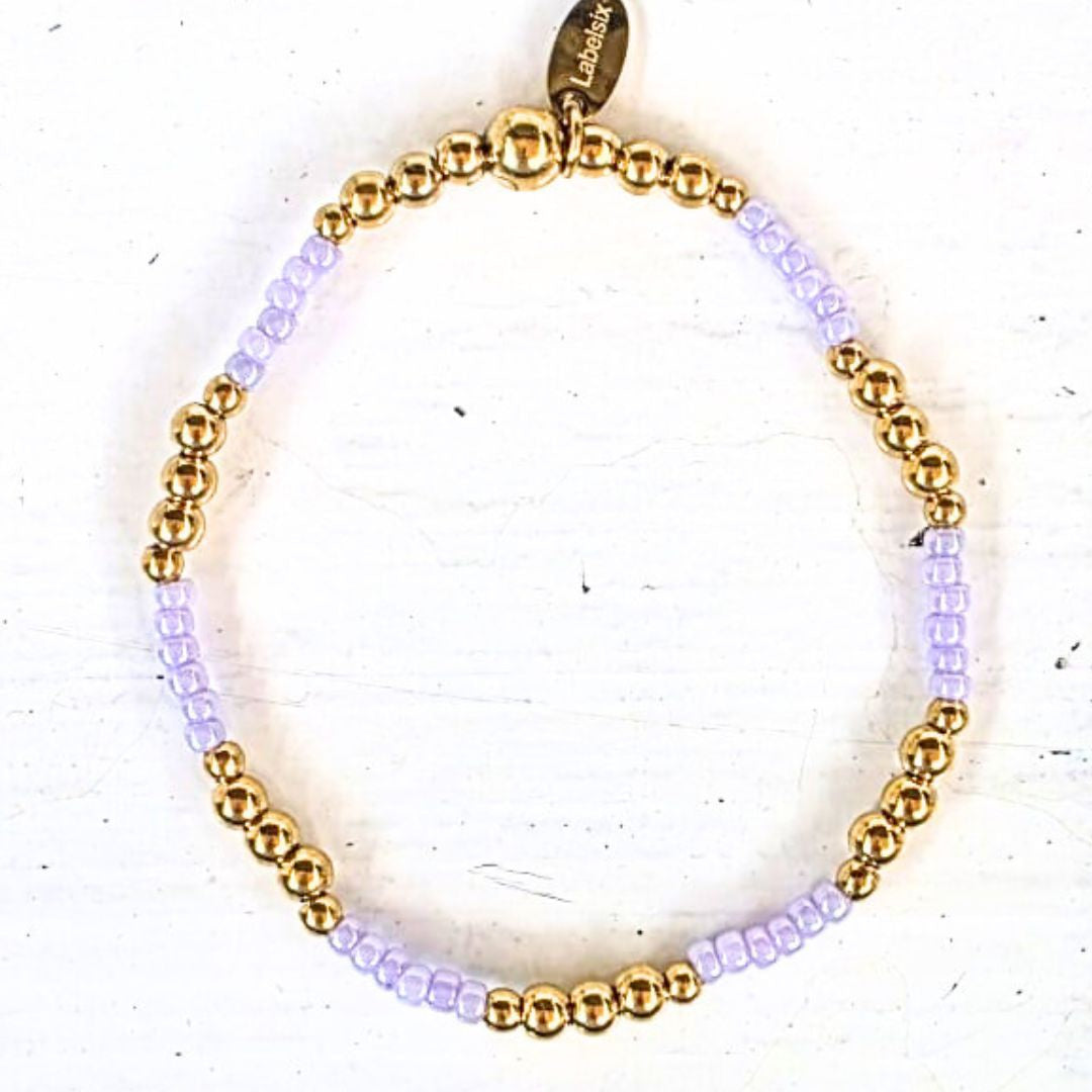 Kralenarmband Balance lila