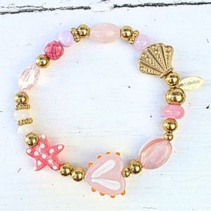 Kralenarmband Label Six strawberry