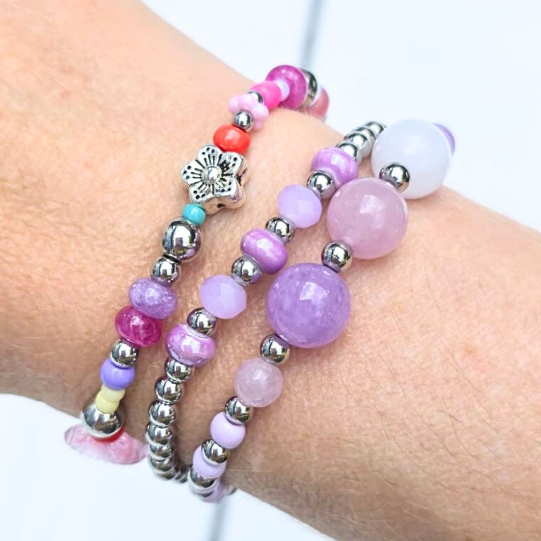 Kralenarmband S-line flowerfull
