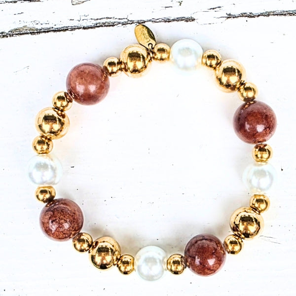 KRALENARMBAND GOLDEN EARTH