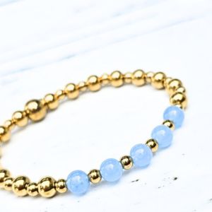 Light Blue Dots Kralenarmband