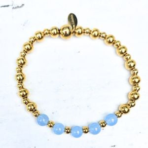 Light Blue Dots Kralenarmband