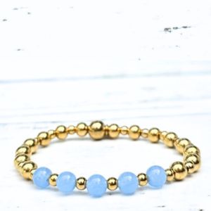 Light Blue Dots Kralenarmband