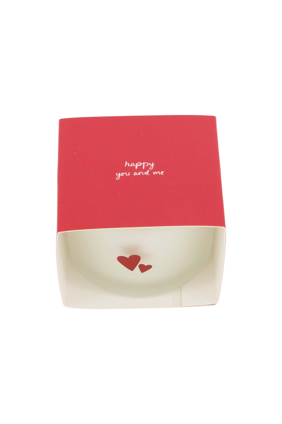geurkaars in wikkel happy you and me wit/rood wit