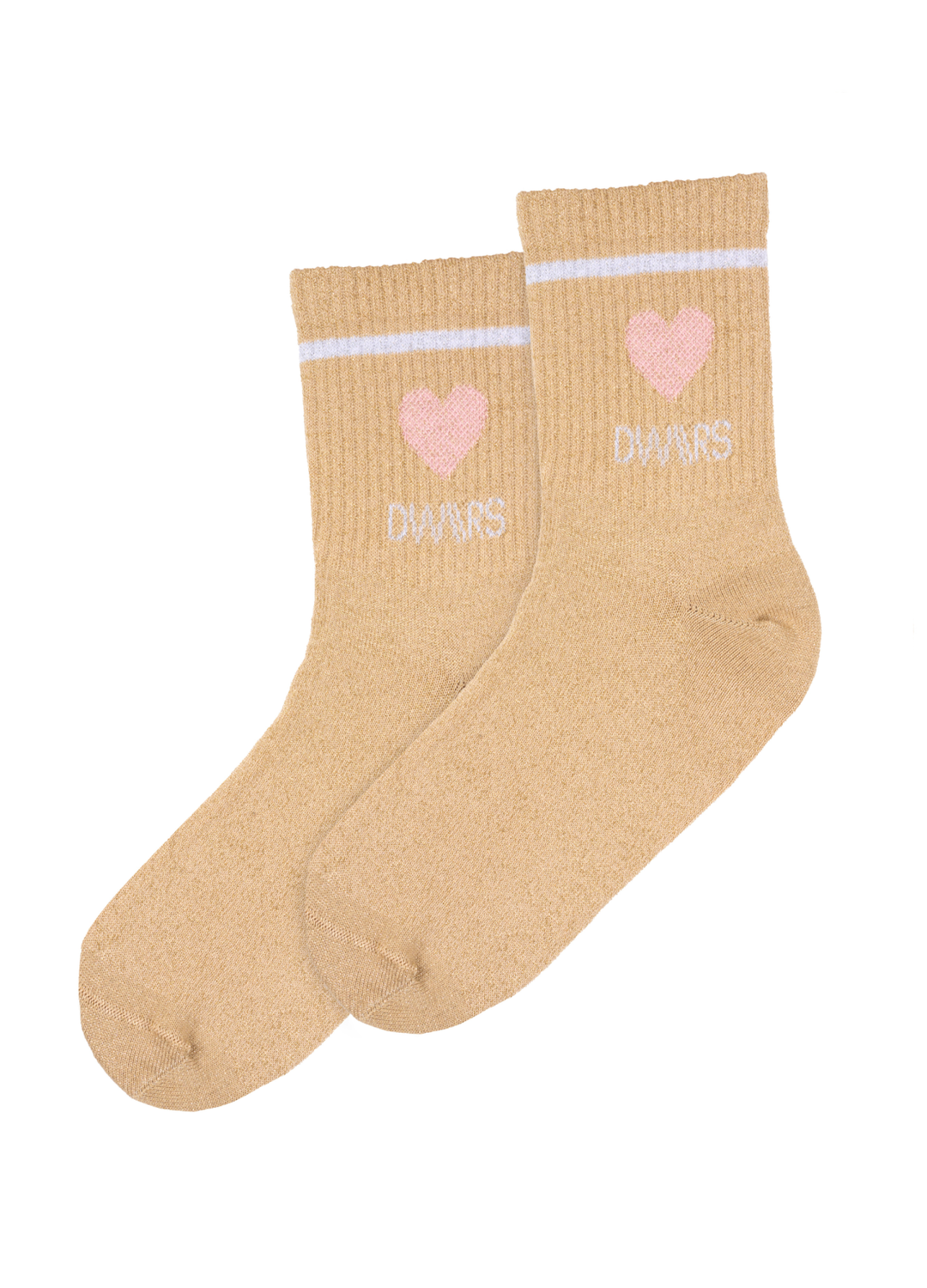 LYLA SOCKS glitter Gold  White